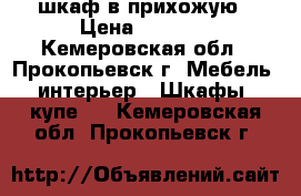 шкаф в прихожую › Цена ­ 3 800 - Кемеровская обл., Прокопьевск г. Мебель, интерьер » Шкафы, купе   . Кемеровская обл.,Прокопьевск г.